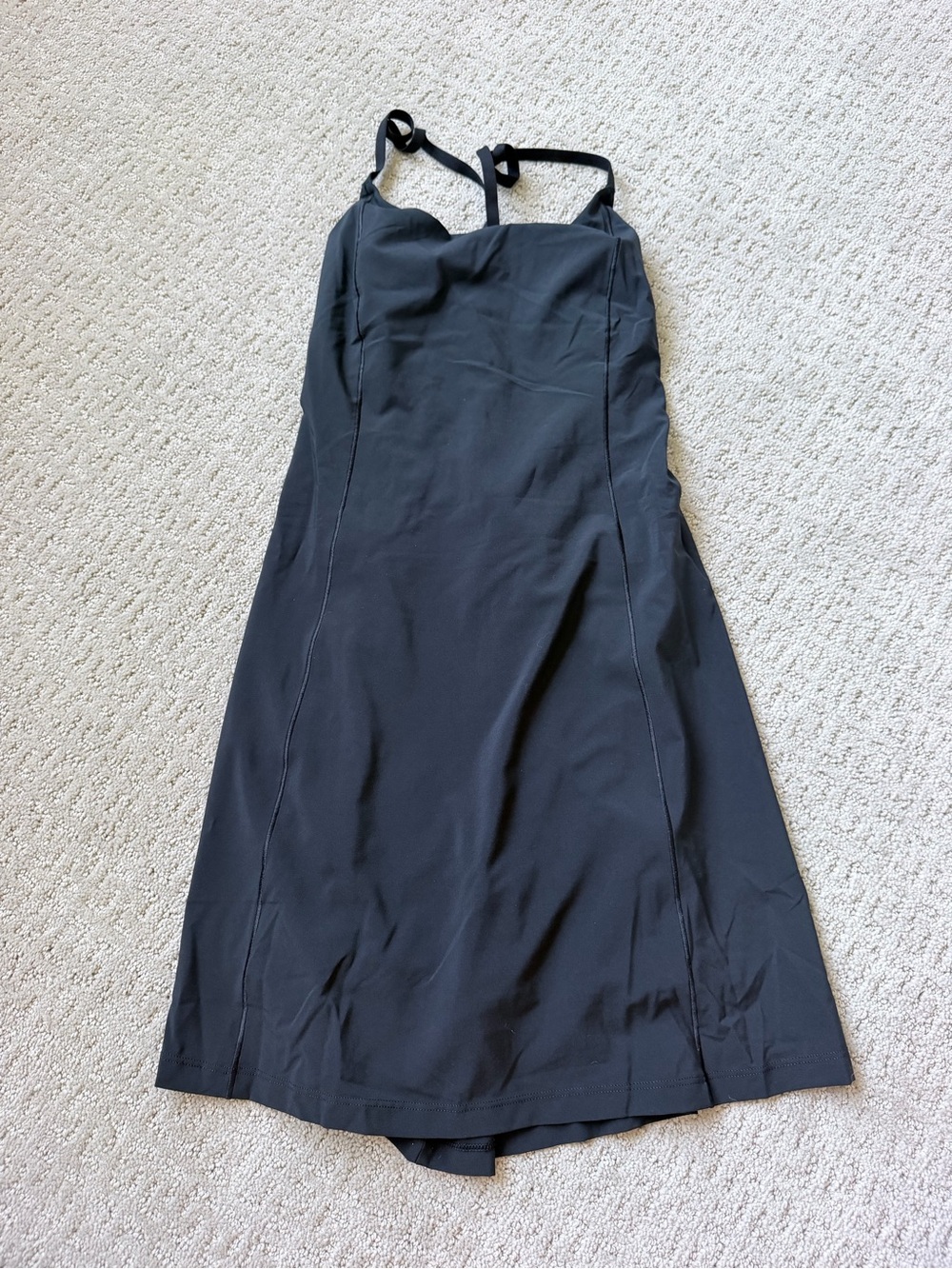 Black Spaghetti Strap Slip Dress - Women